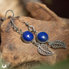 Boucles d'Oreilles Fantaisie Lapis lazuli - Illustrations & Bijoux fantaisie ClairObscur Art