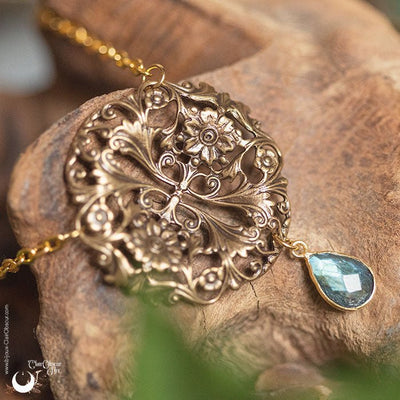 Collier "Eden" Labradorite facettée - Illustrations & Bijoux fantaisie ClairObscur Art