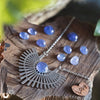 Collier fantaisie "Hélios" Tanzanite - Illustrations & Bijoux fantaisie ClairObscur Art