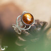 [Vente flash] Bague elfique "Elwing" Ambre de la mer Baltique - Illustrations & Bijoux fantaisie ClairObscur Art