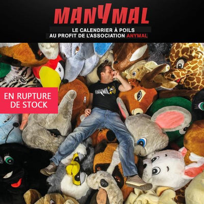 2018 MANYMAL - Le Calendrier d'hommes à poils au profit de l'association ANYMAL - Illustrations & Bijoux fantaisie ClairObscur Art