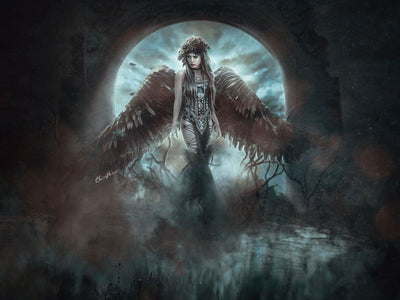 Dark Angel - Carte postale - Illustrations & Bijoux fantaisie ClairObscur Art